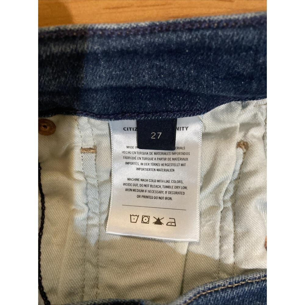 Citizens of Humanity Ella Slim Cropped Jeans Dark Wash Blue Women's Size 27 - Picture 9 of 13